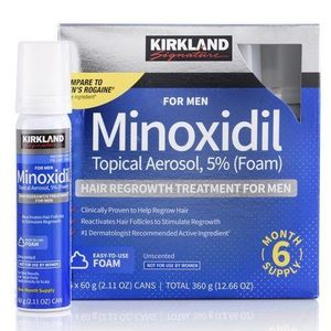 Kirkland Signature Minoxidil 5% Extra Strength, Hair, & Beard Growth Treatment 1PCS